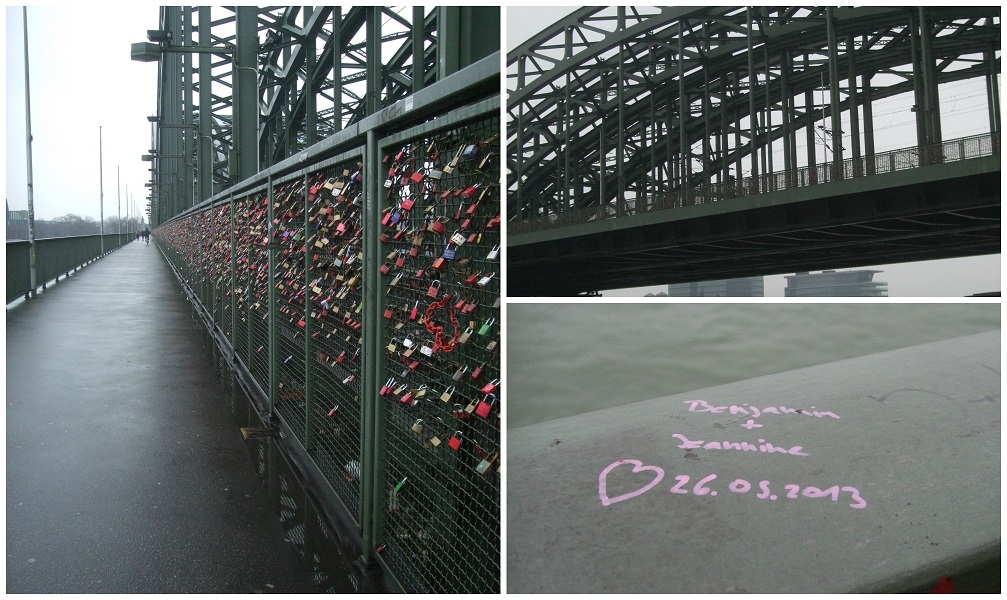 pont hohenzollern avec cadenas d'amour