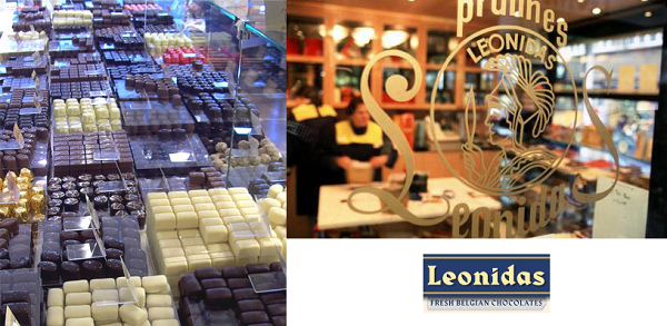 chocolats belges léonidas