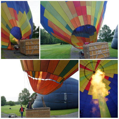 premier vol en montgolfière